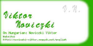 viktor noviczki business card